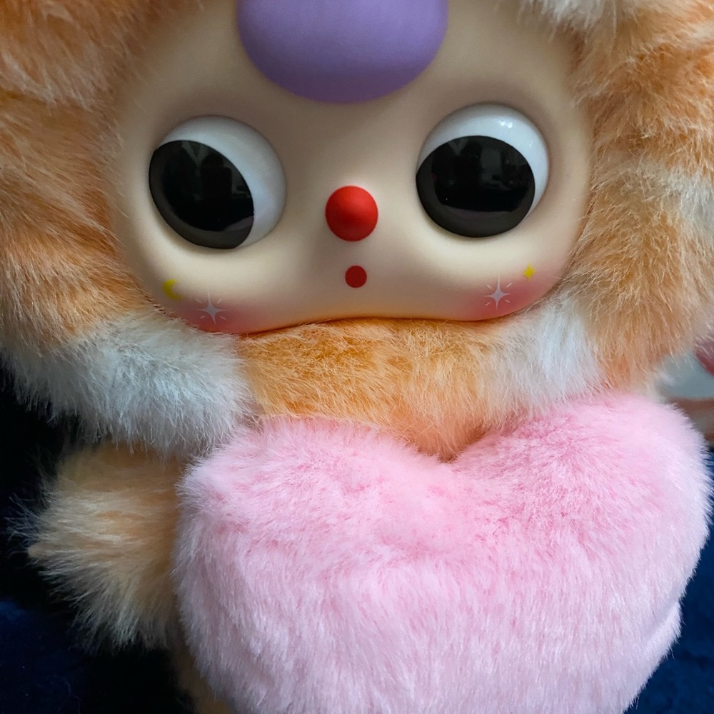 Baby Three Lilly Rabbit its Orange and White with Pink Heart - Picture 5 of 6